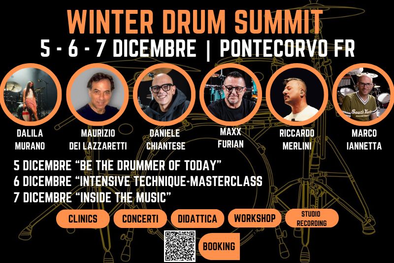 WINTER DRUM SUMMIT 5 - 6 - 7 Dicembre | Pontecorvo FR |