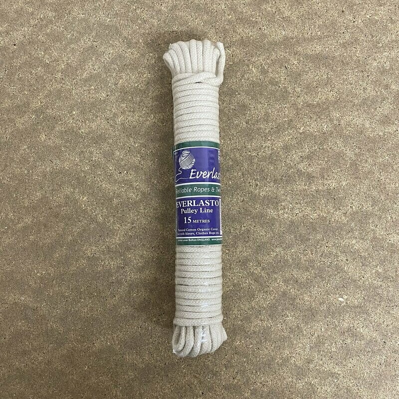 James Lever Everlasto cotton pulley lines, Please select length:: 15 metres