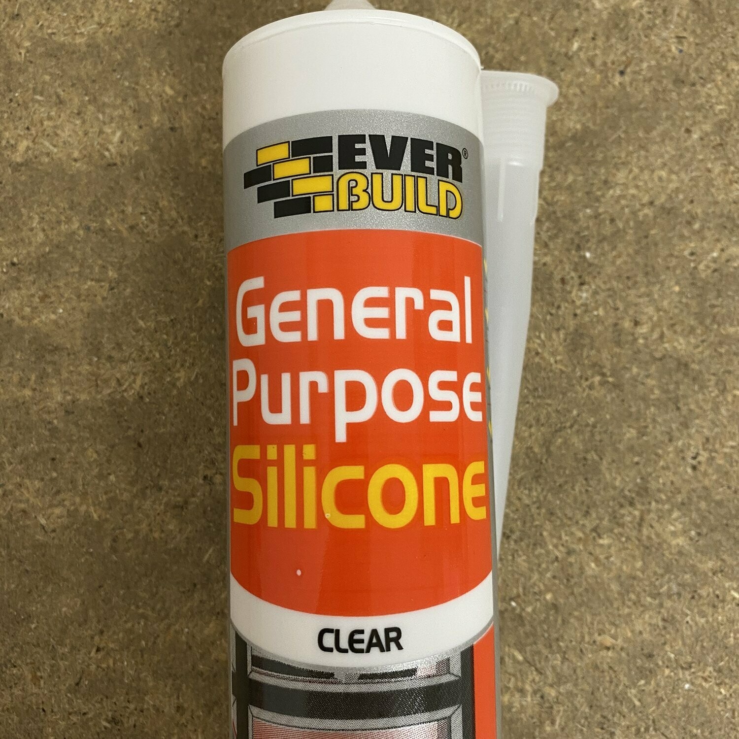 EVERBUILD General Purpose Silicone, 280ml, various colours, Please choose colour:: clear