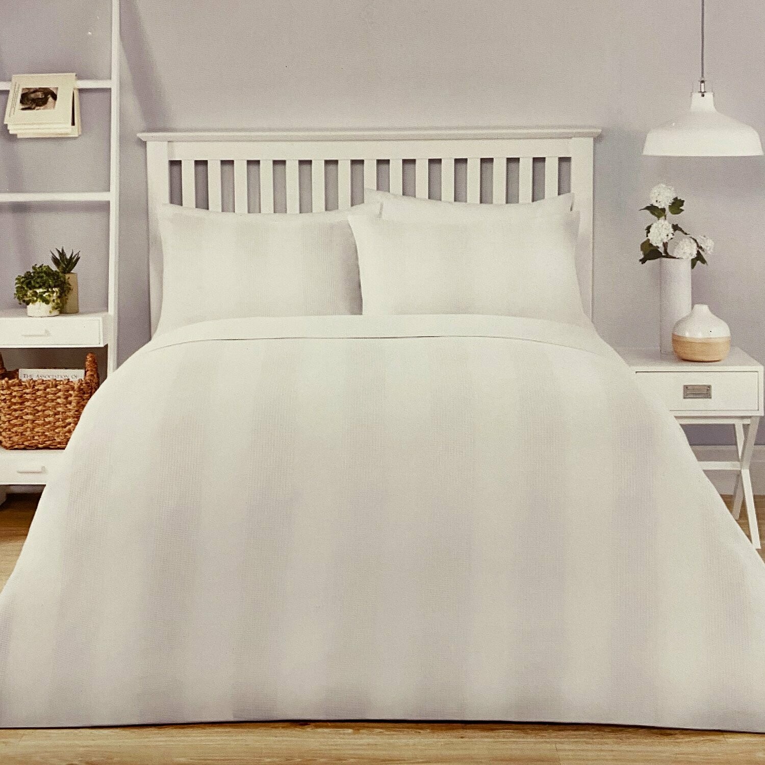 Luxury double duvet set, white