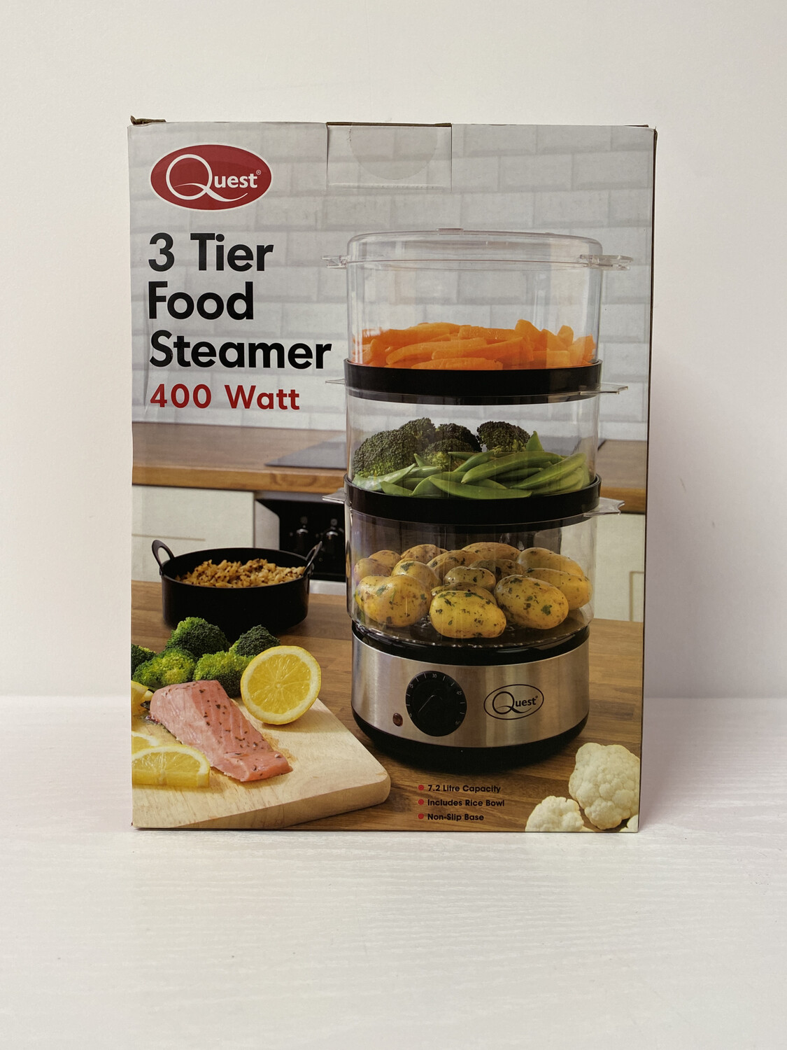 Quest 3 Tier Food Steamer 400w