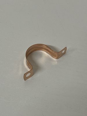 Copper Saddle Pipe Clip 22mm