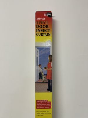 Door Insect Curtain 4 Piece Easy Fit