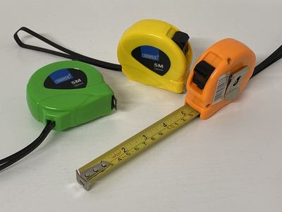 Draper Measuring Tape 5m - Hi Viz orange, yellow or green