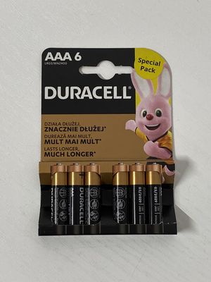 Duracell Battery AAA Pk6