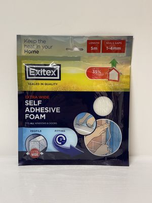 Exitex Self Adhesive Foam for Doors + Windows 5m