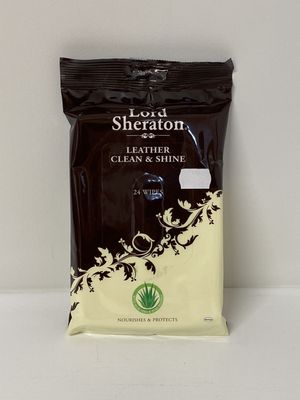 Lord Sheraton Leather Clean and Shine Wipes Pk24