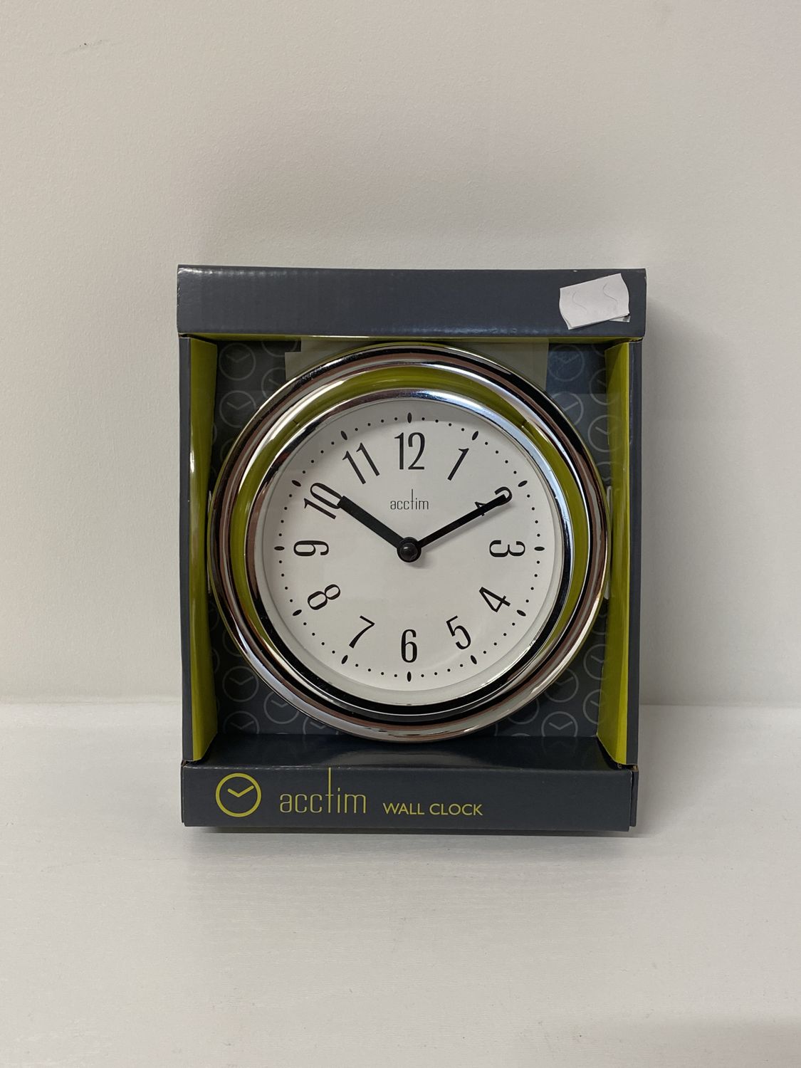 Acctim Riva Wall Clock Chrome Approx 170mm