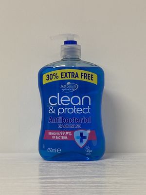 Astonish Hand Wash Antibacterial 500ml + 30% xtra Free
