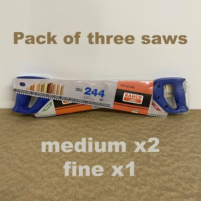 BAHCO 244 Saw Triple Pack 550mm (22