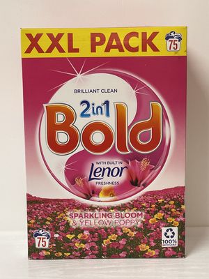 Bold Washing Powder XXL Pack 75 Sparkling Bloom + Yellow Poppy