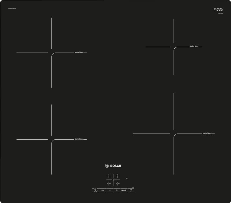 BOSCH PUE611BF1B Serie 4 induction hob black