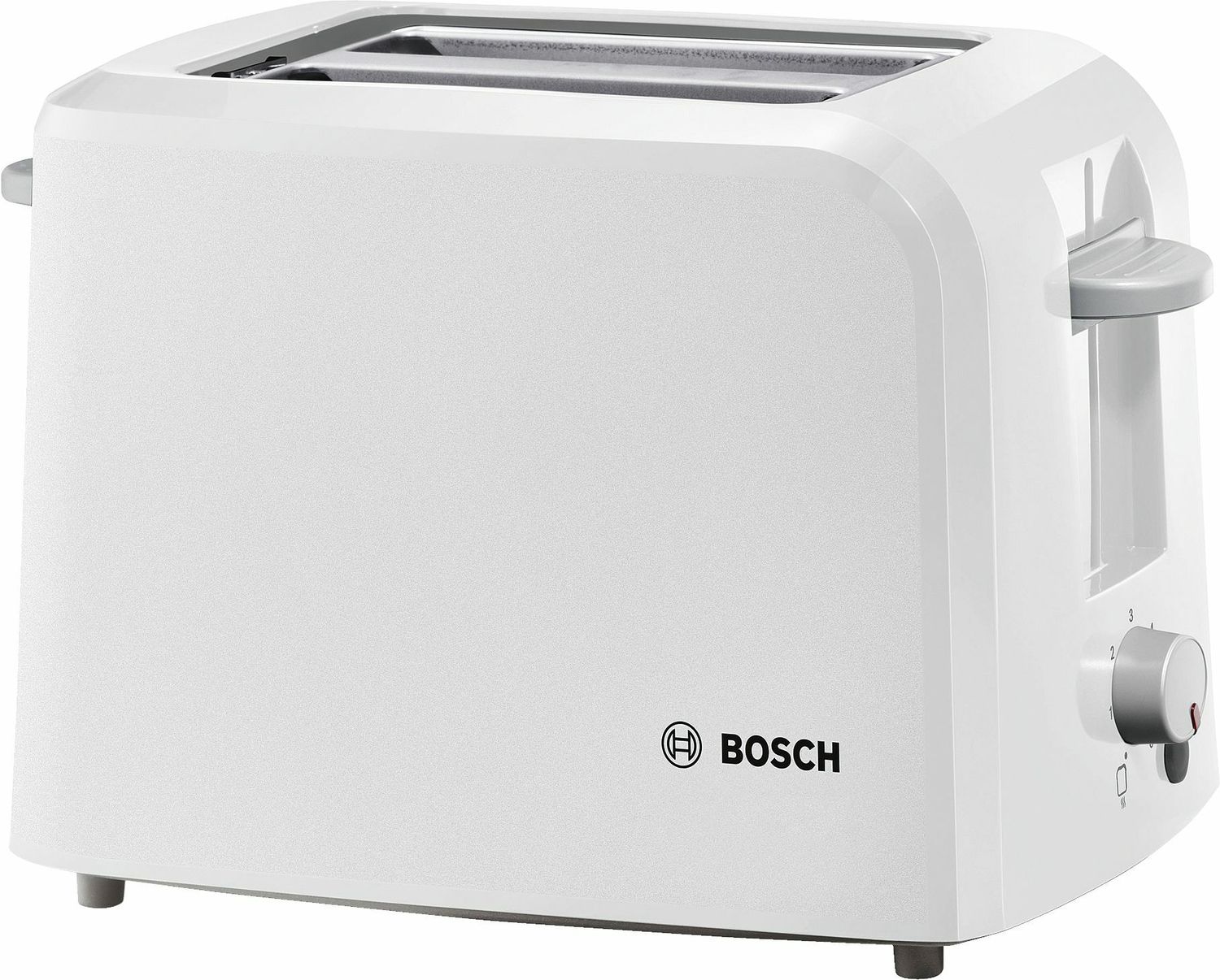 BOSCH TAT3A011GB Compact Toaster, white