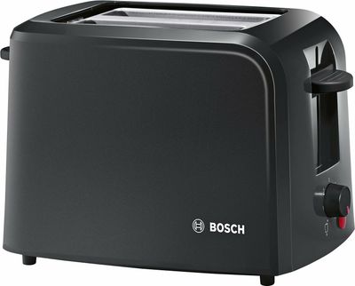 BOSCH TAT3A0133G Compact Toaster, black
