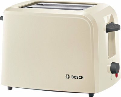 BOSCH TAT3A0175G Compact Toaster, cream