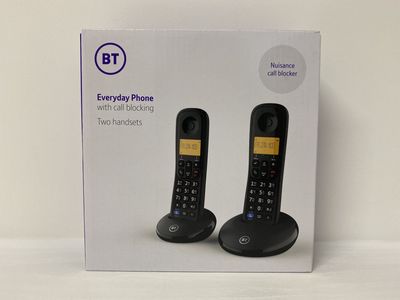 BT Everday Telephone Cordless 2 Handsets