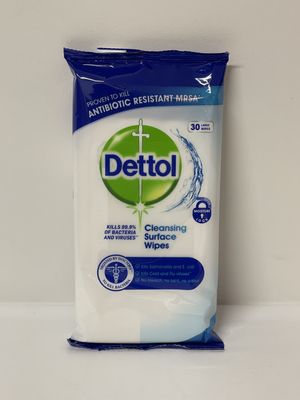 Dettol Surface Cleansing Wipes Pk 30