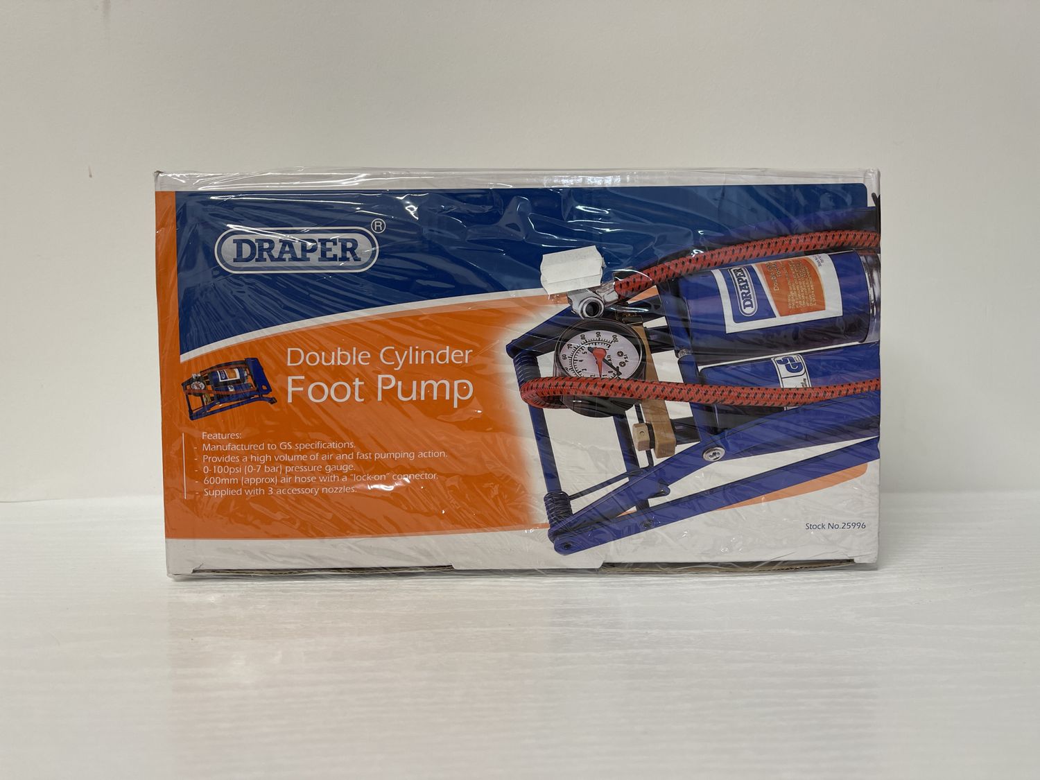 Draper Foot pump Double Cylinder