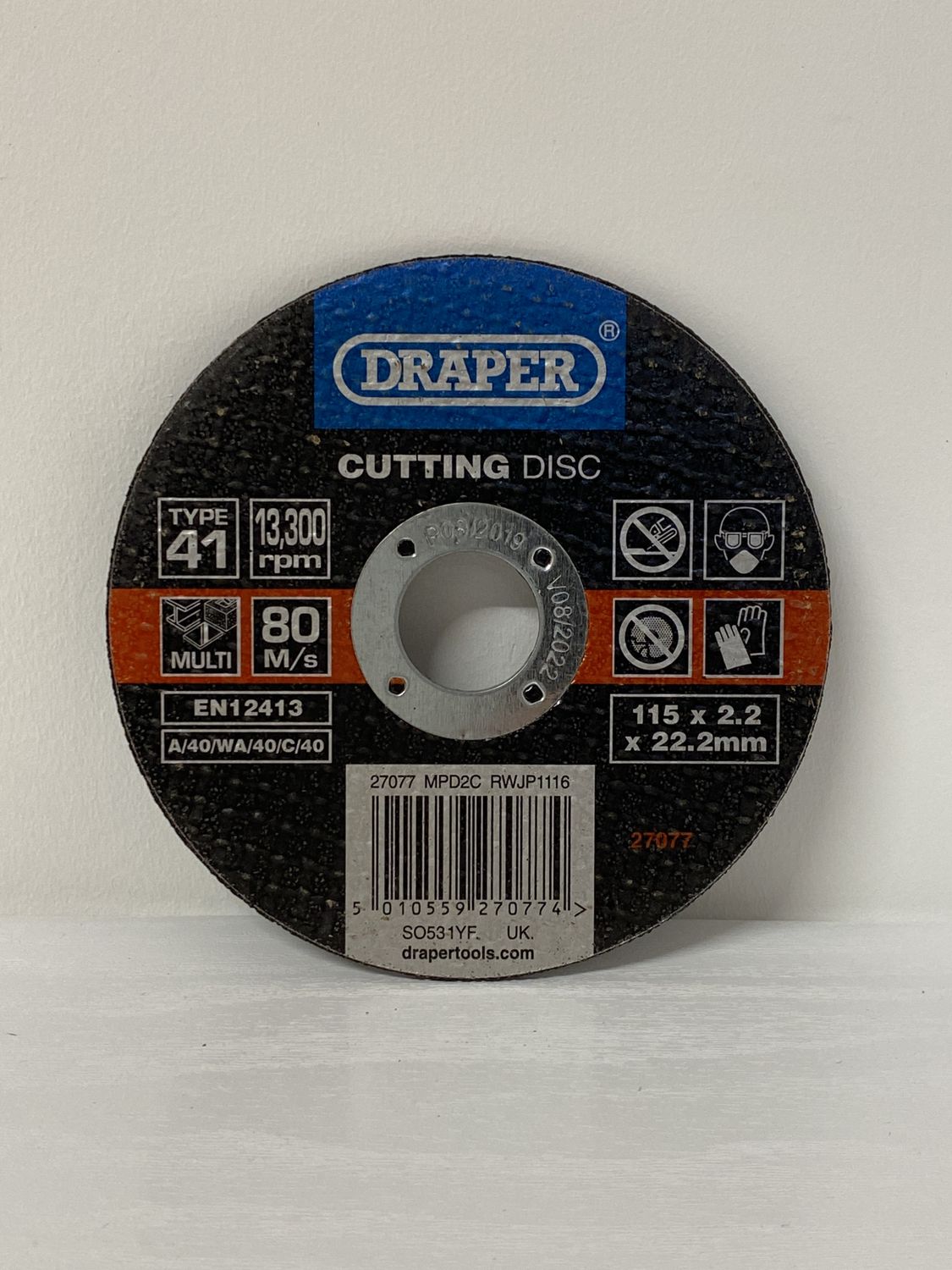 Draper Multi Purpose Cutting Disc 115mm