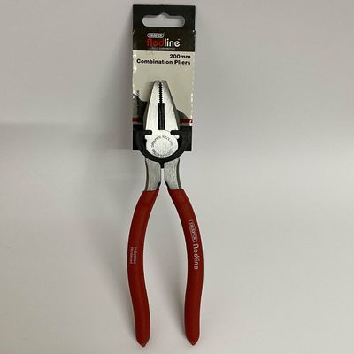 DRAPER Redline 68236 200mm Combination Pliers with PVC-dipped Handles