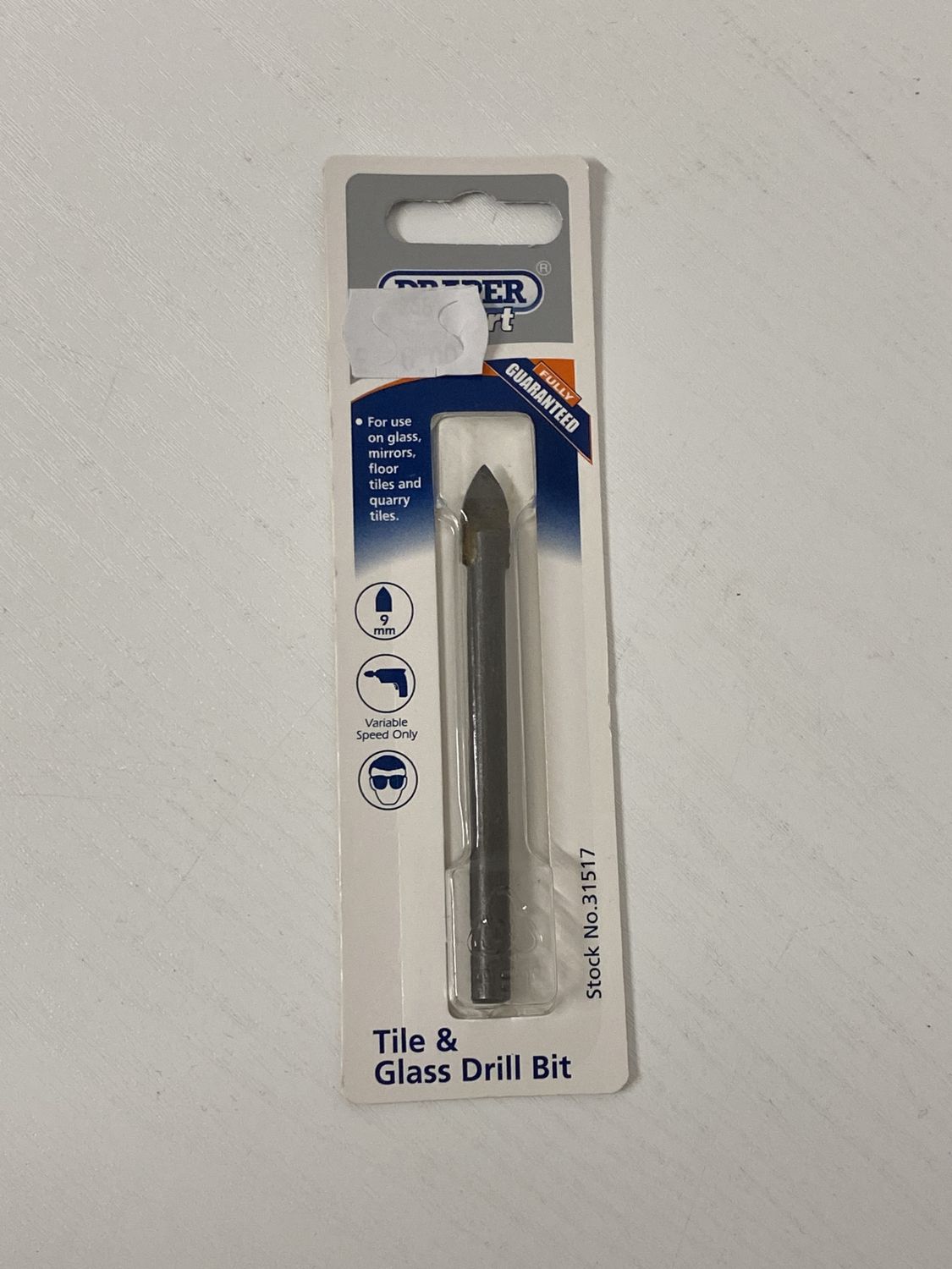 Draper Tile and Glass Drill 9mm