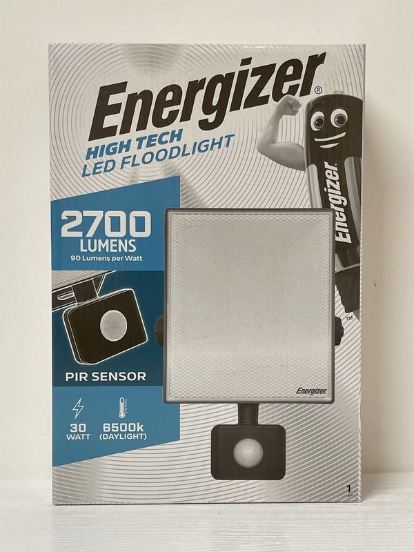 Energizer Led Flood Light + Pir Sensor 30W