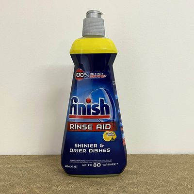 finish dishwasher RINSE AID Lemon Sparkle 400ml