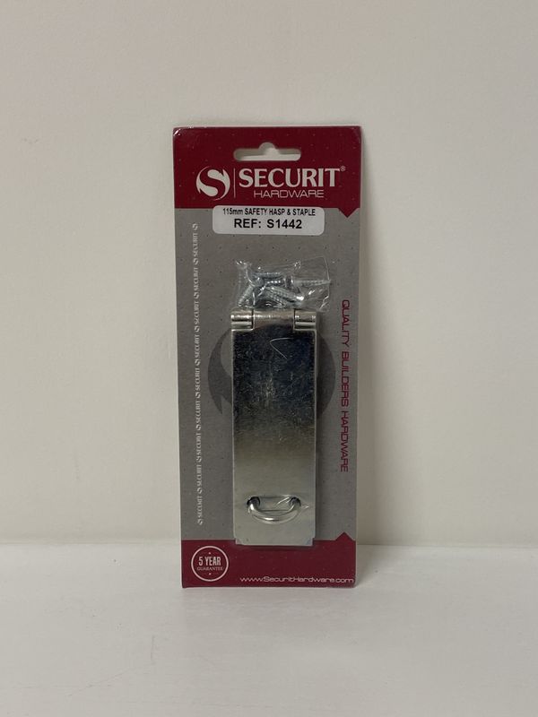 Hasp and Staple 115mm BZP