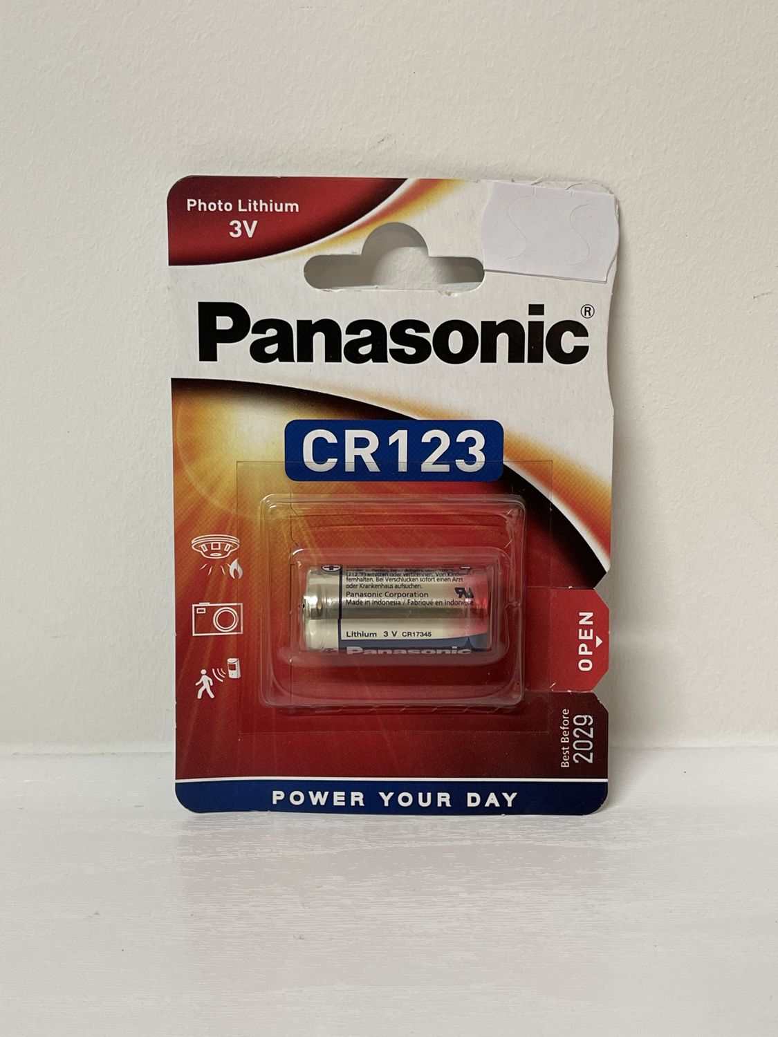 Panasonic Battery CR123 3v Photo Lithium