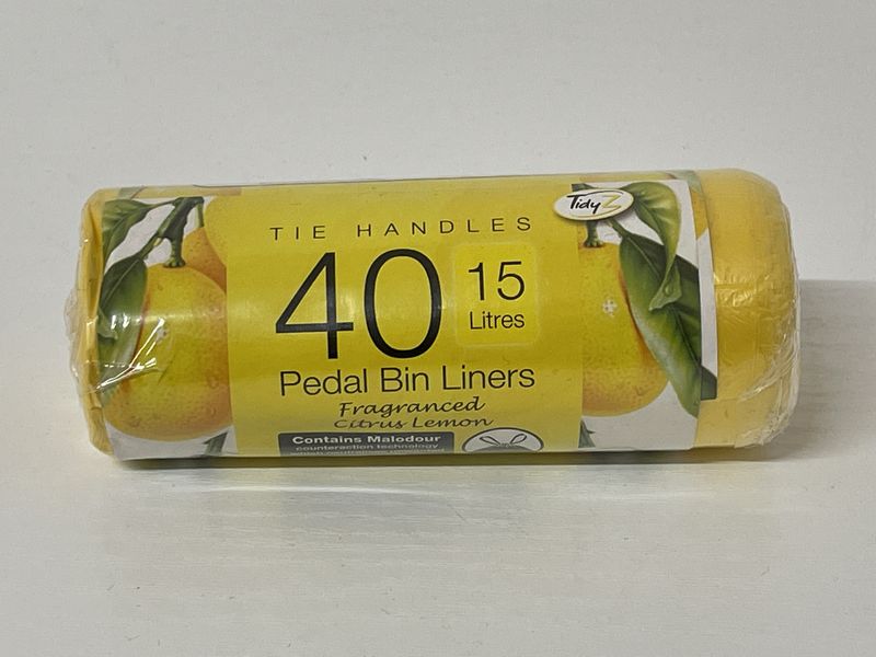 Pedal Bin Liners 15Lt Scented Pk40