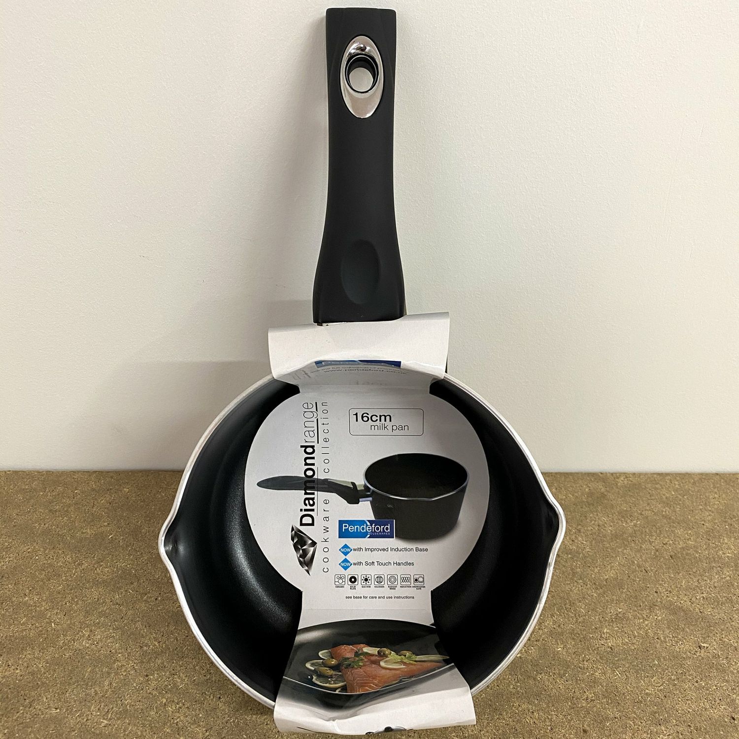 Pendeford Diamond Collection 16cm non-stick milk pan