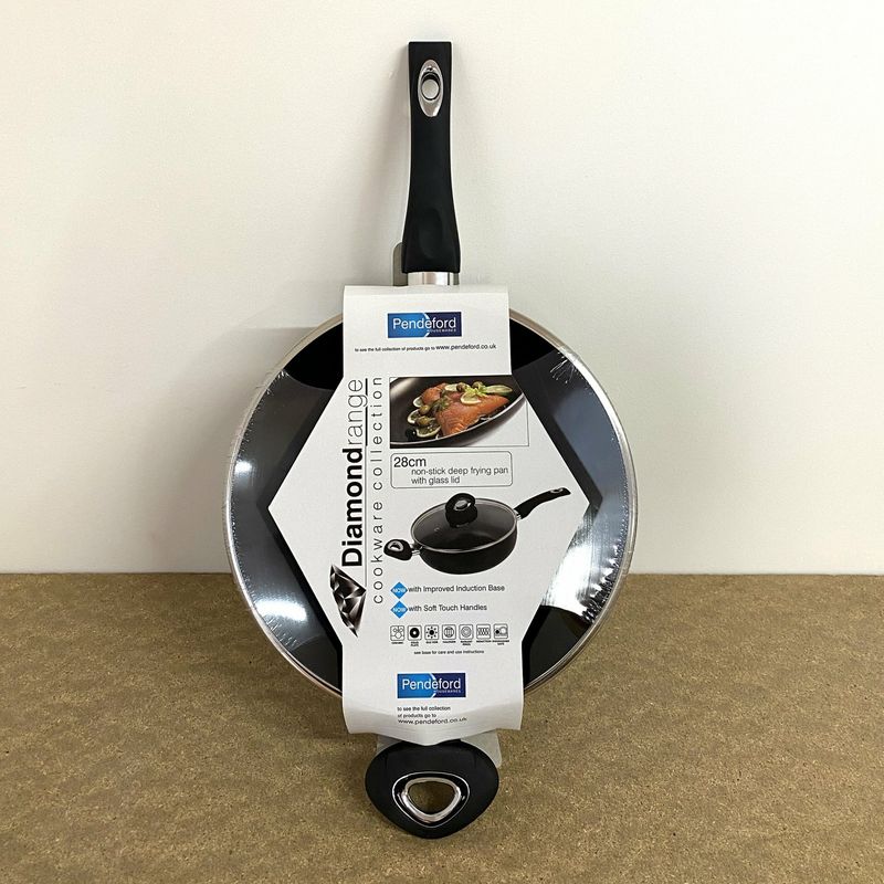 Pendeford Diamond Collection 28cm non-stick deep frying/sauté pan & lid