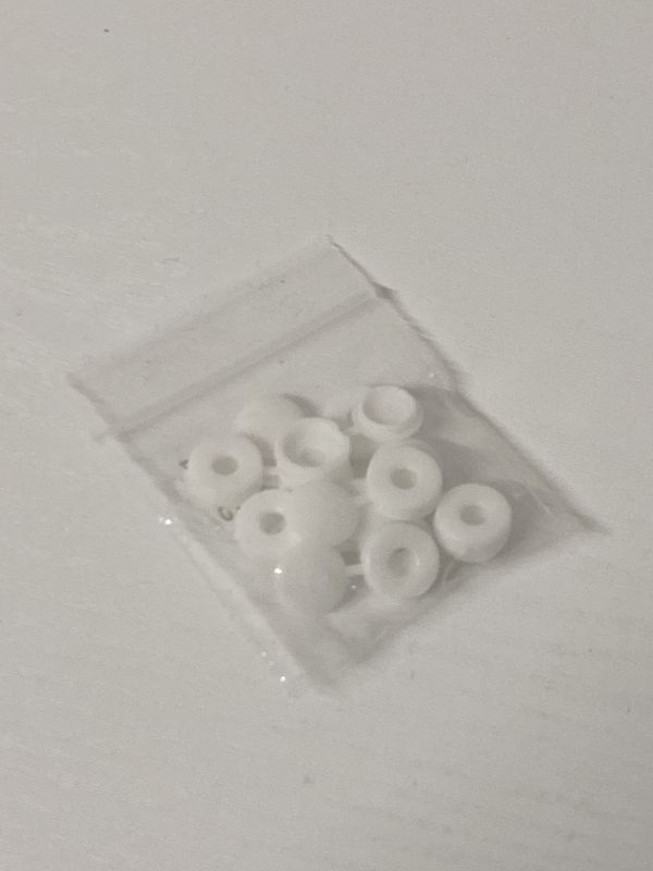 Plastidome Screw Covers White Pk10