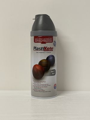 PlastiKote Spray Enamel Paint Matt Grey 400 ml