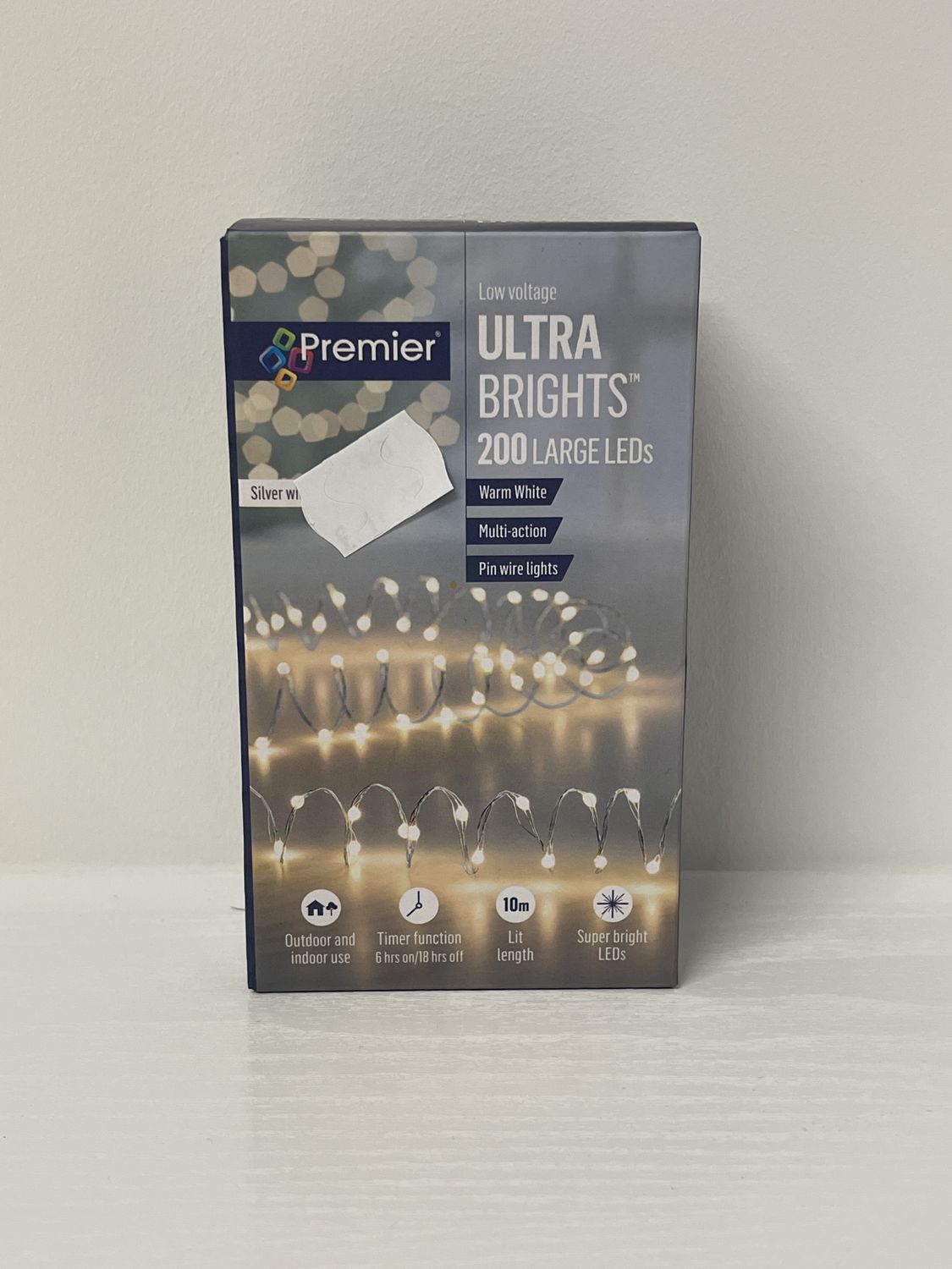 Premier Ultra Brights Christmas Lights 200 Led Warm White