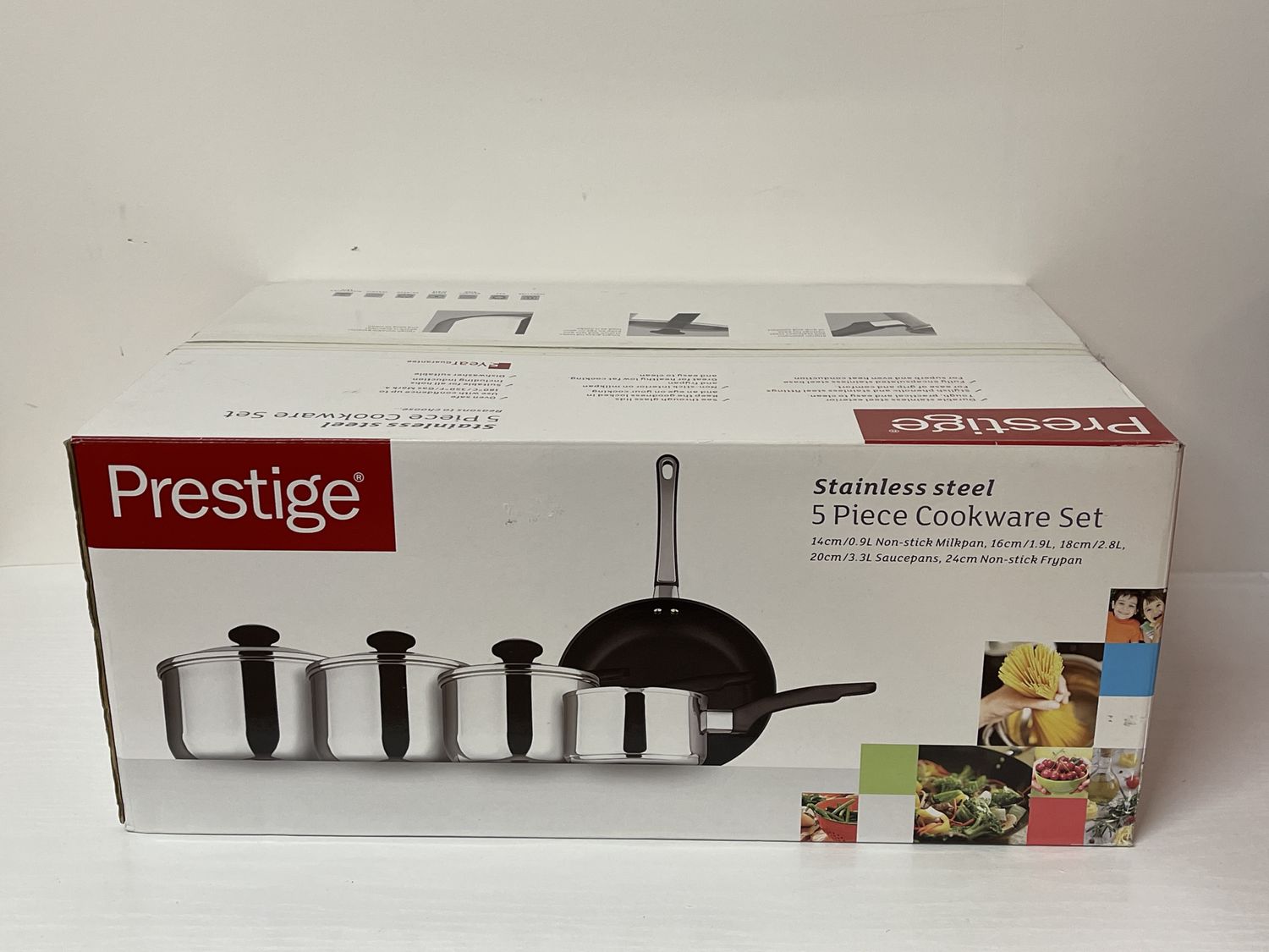 Prestige Pan Set Stainless Steel 5 Pc
