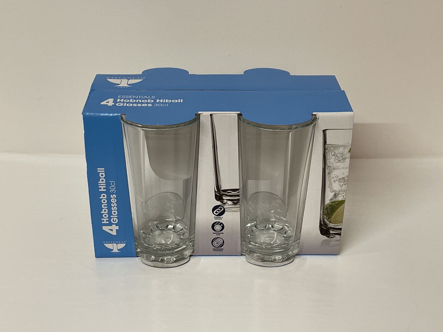 Ravenhead Hobnob Hiball Glasses 30cl Pk4