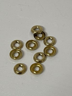 Screw Cup Washer No. 6 Brass (Pack of 10)