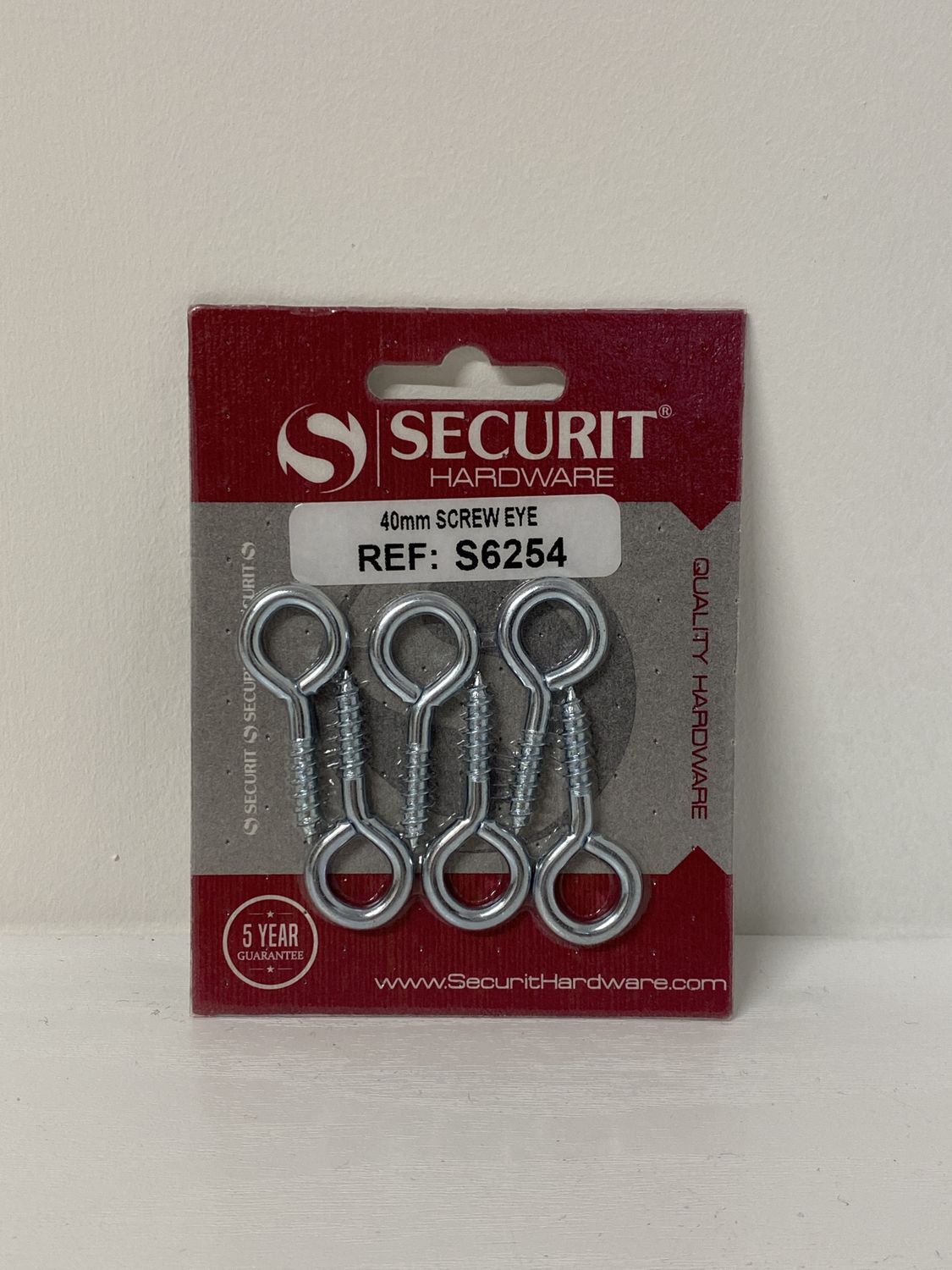 Screw Eyes 40mm Pk6