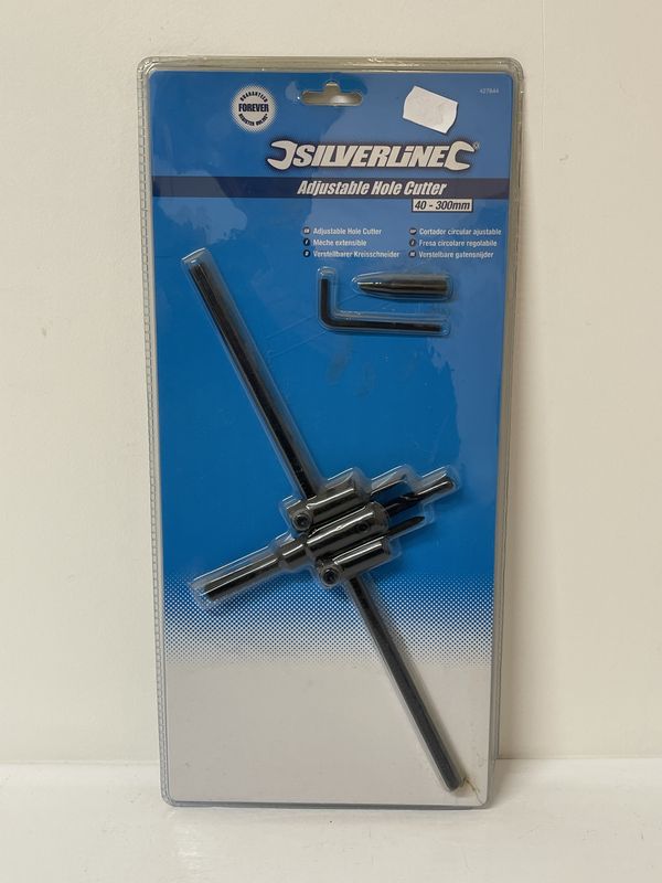 Silverline Adjustable Hole Cutter 40 - 300mm