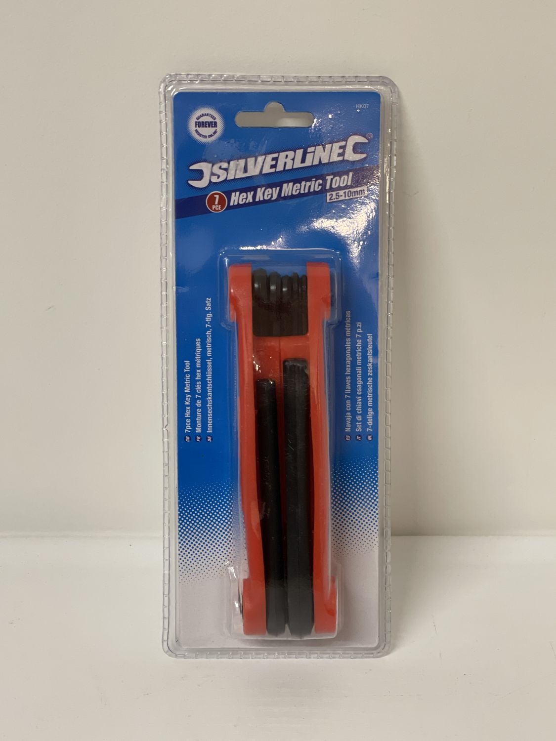 Silverline Hex Key Metric Tool 2.5- 10mm 7 Pc