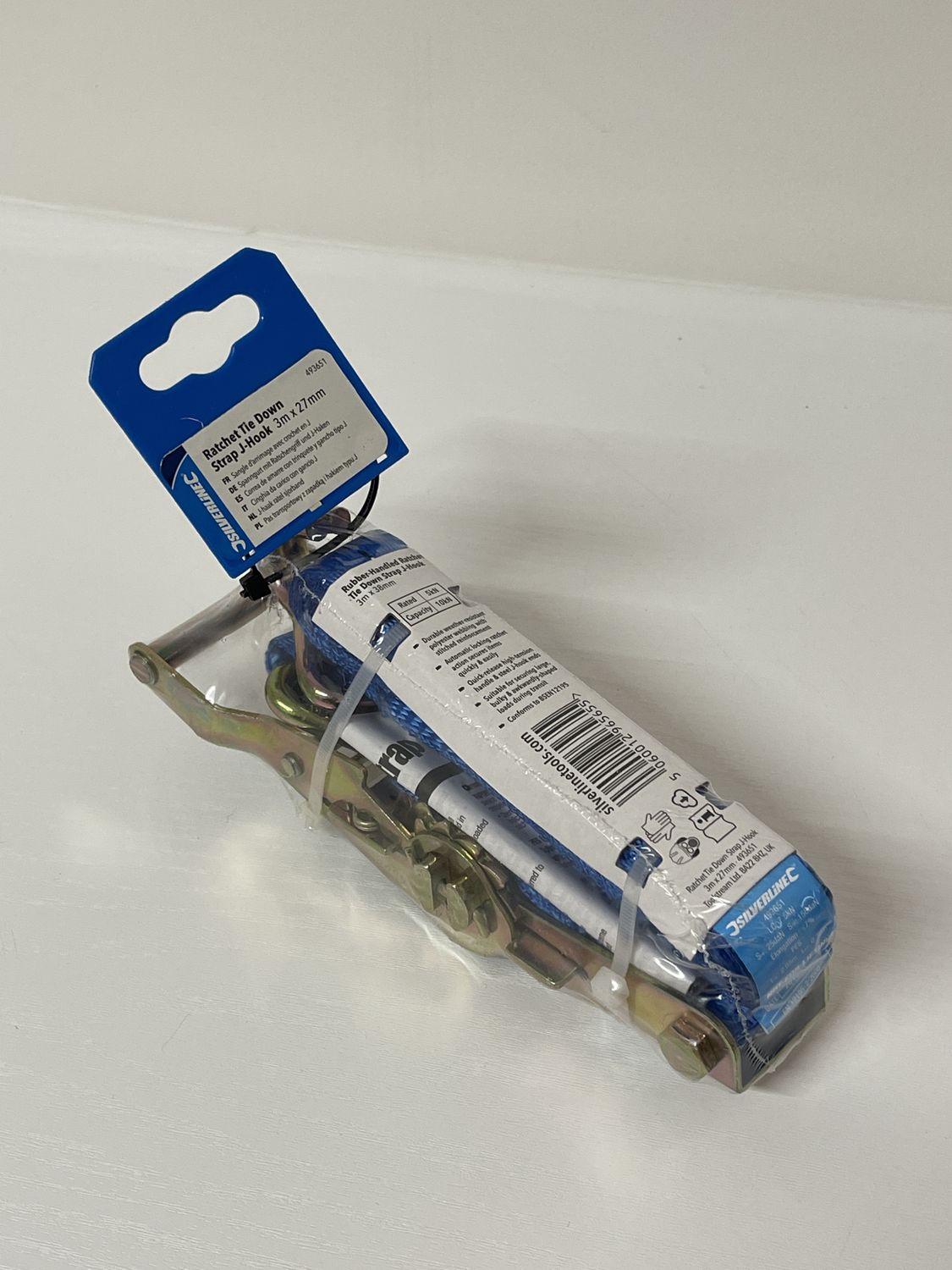 Silverline Ratchet Tie Down Strap 3m x 27mm
