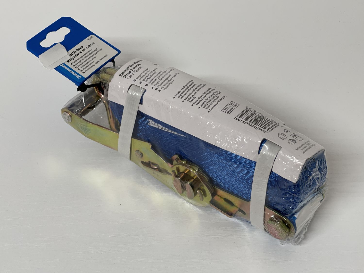 Silverline Ratchet Tie Down Strap 6m x 38mm