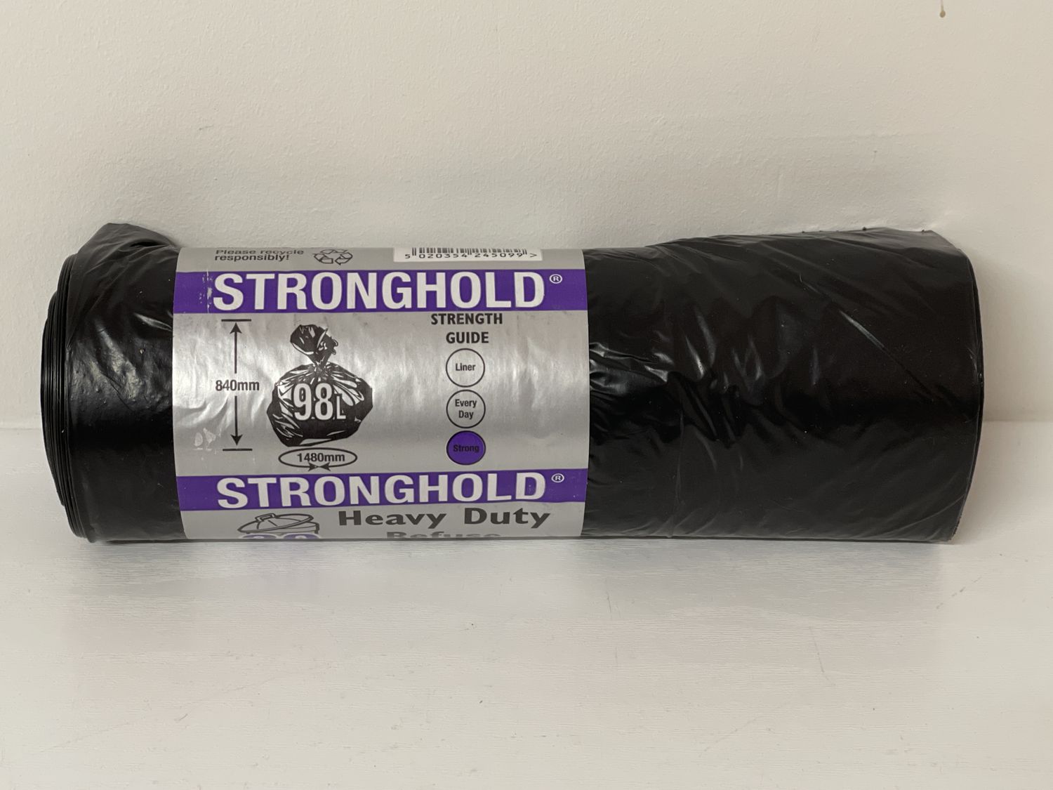 Strong Hold Heavy Duty Refuse Sacks 98 Lt Pk 20