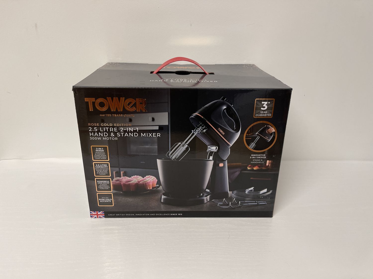 Tower Hand + Stand Mixer 2.5Lt 300w Rose Gold Edition