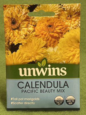 UNWINS Calendula Pacific Beauty Mix 160 seeds approx