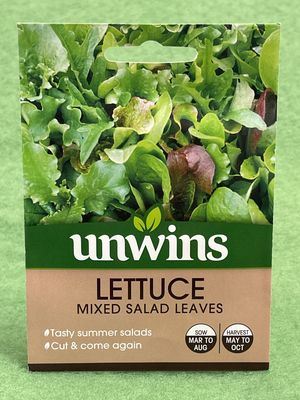 UNWINS Lettuce Mixed Salad Leaves 1000 seeds approx