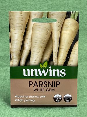 UNWINS Parsnip White Gem 550 seeds approx