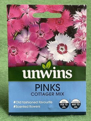 UNWINS Pinks Cottager Mix 150 seeds approx