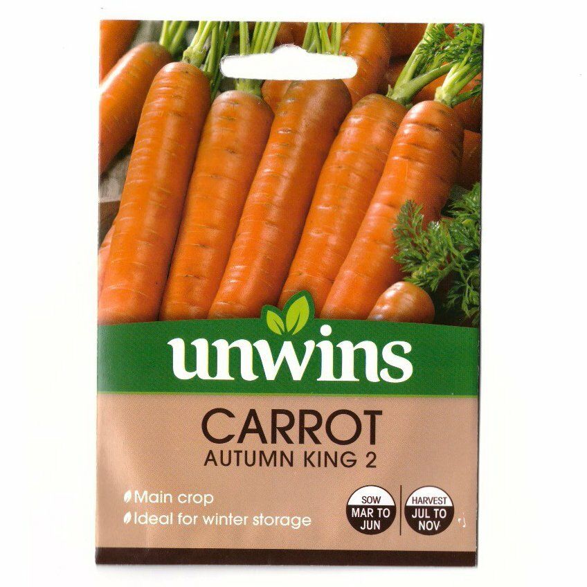 UNWINS Seeds 8108 Carrot Autumn King 2